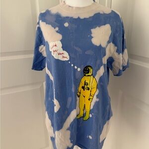 Astroworld Tour Wish You Were Here Astronaut Tie Dye Tee